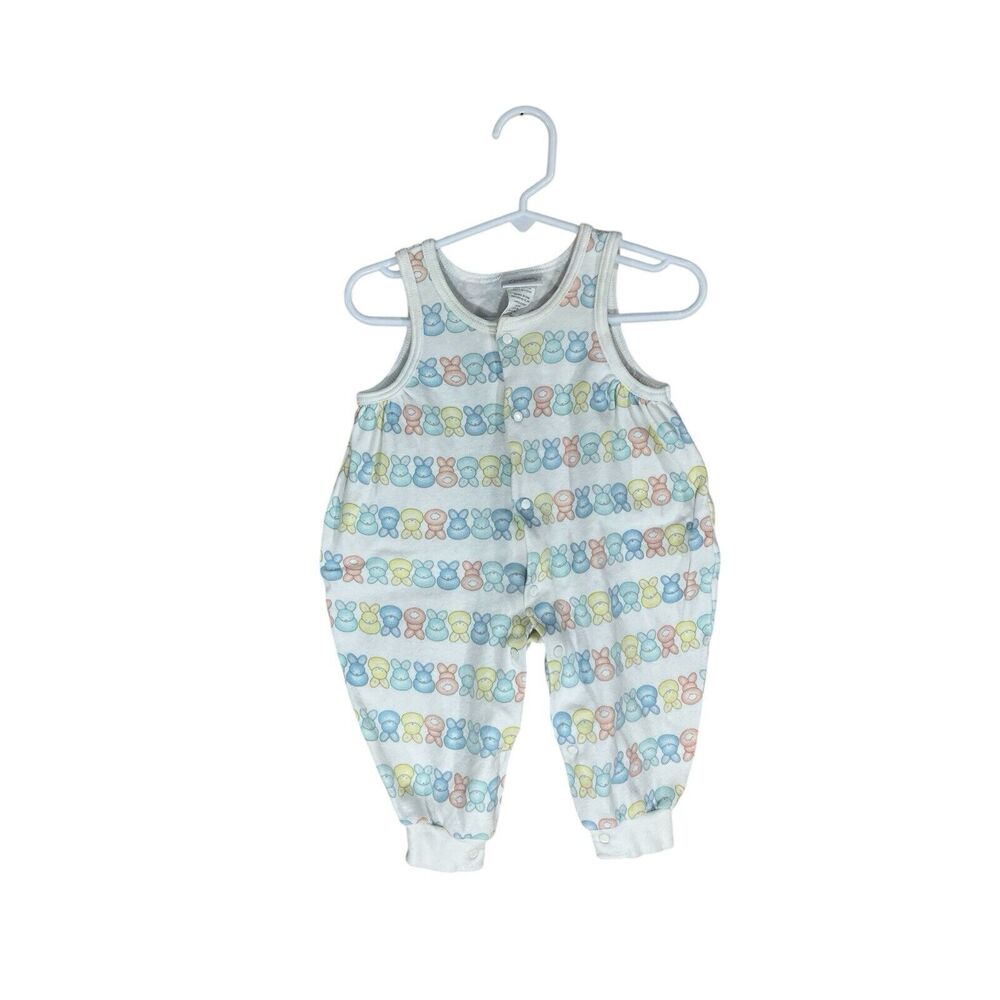Vintage Carter’s Baby Romper SIZE 6-9 Months Bunnies Gender Neutral Made In USA
